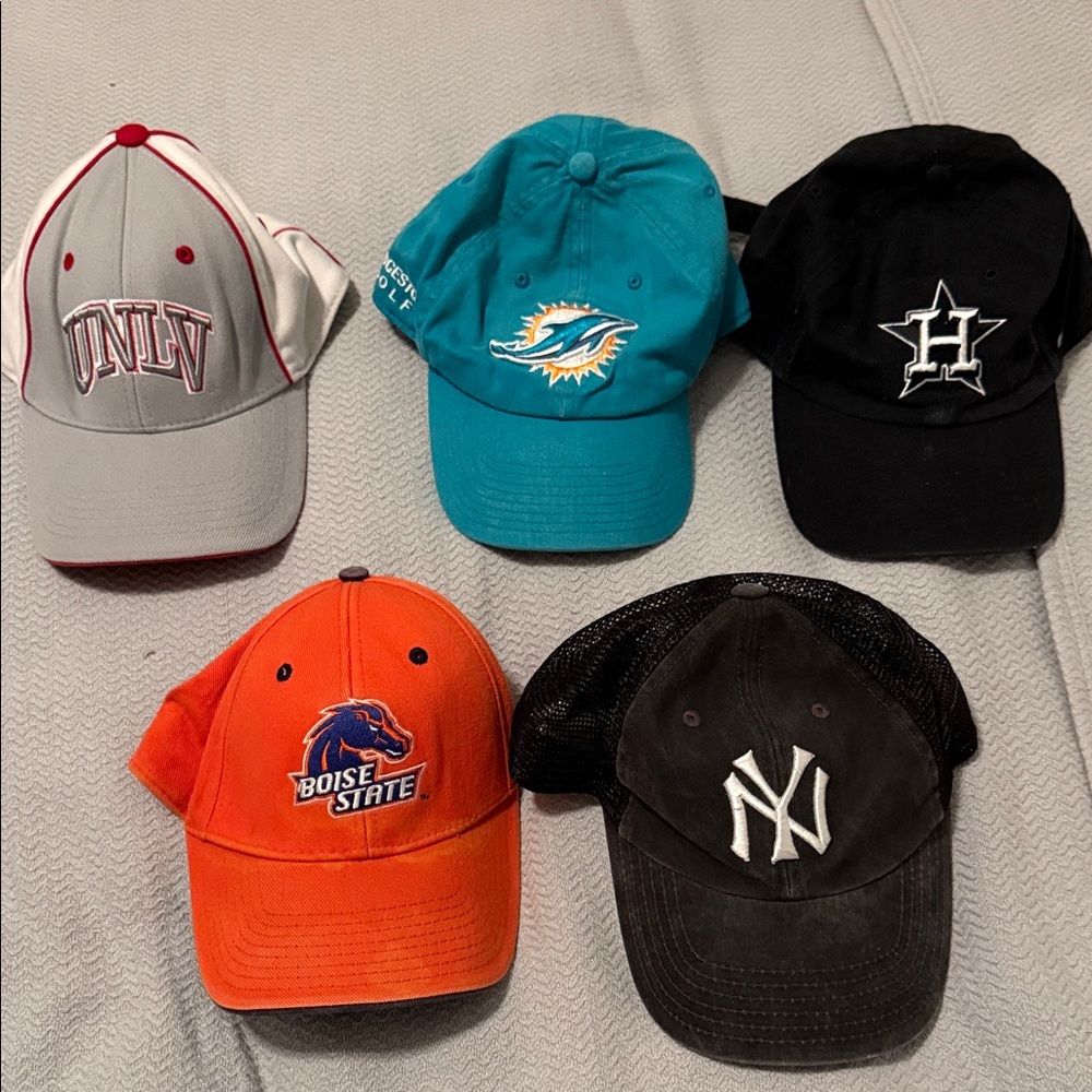 Men's Sports Team Cap Collection - Multi-Color